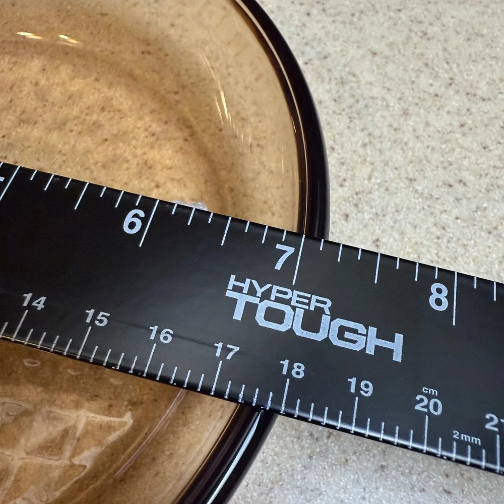 Vintage Visions Corning Amber Glass Skillet 7